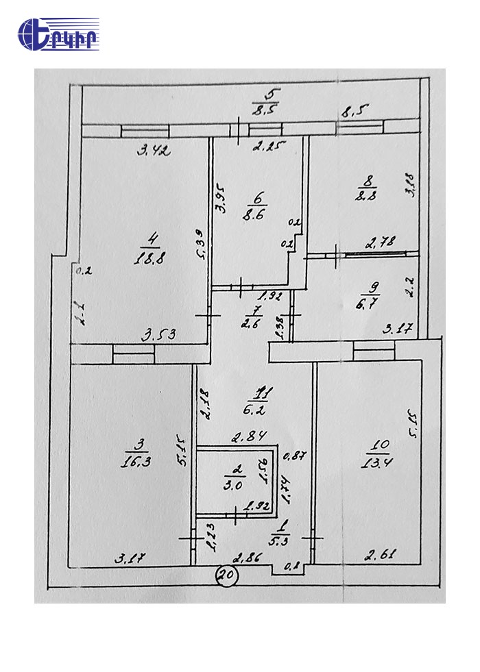 Квартиры Код 3+3958506